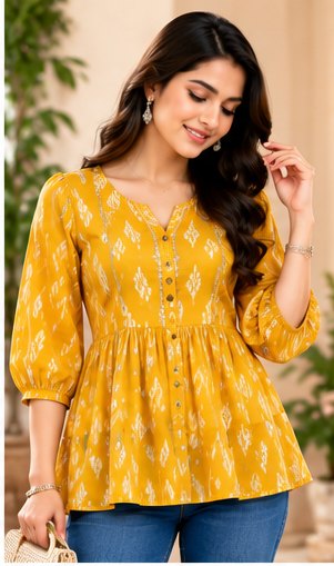 Mustard Yellow Solid Everyday Tunic