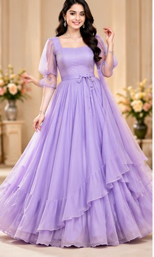 Lavender Evening Party Gown
